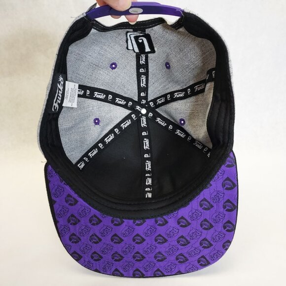 The Joker Funko Snapback Baseball Cap Hat DC Comics Gray Black Purple New - Picture 10 of 16